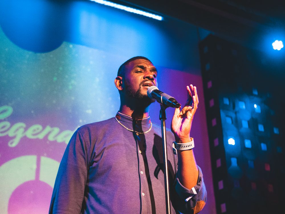 Carvens Lissaint performing at SOBs